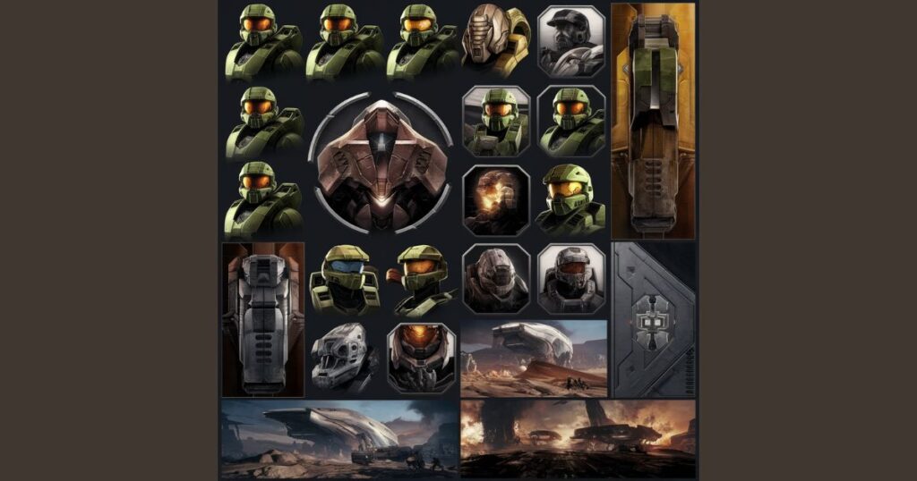 Artistic Themes in Halo (2003) Banners